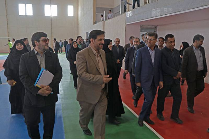 سالن ورزشی اداره کل راه و شهرسازی جنوب کرمان افتتاح شد